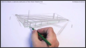learn how to draw a cartoon airplane in two point perspective 00