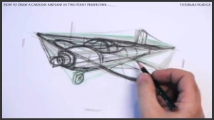 learn how to draw a cartoon airplane in two point perspective 02