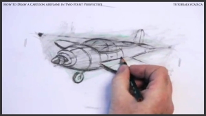 learn how to draw a cartoon airplane in two point perspective 03