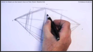 learn how to draw an old man's face in two point perspective 003