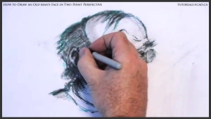 learn how to draw an old man's face in two point perspective 042